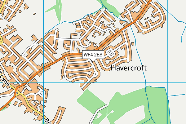 WF4 2ES map - OS VectorMap District (Ordnance Survey)
