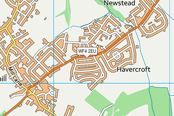 WF4 2EU map - OS VectorMap District (Ordnance Survey)