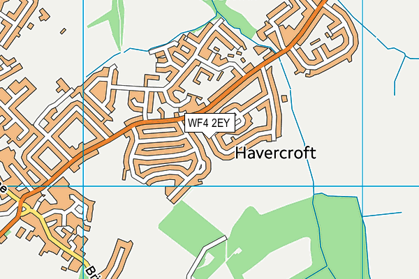 WF4 2EY map - OS VectorMap District (Ordnance Survey)