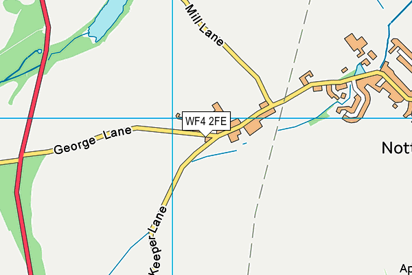 WF4 2FE map - OS VectorMap District (Ordnance Survey)