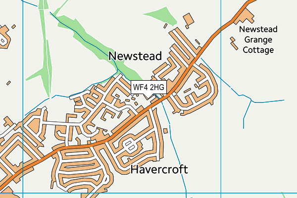 WF4 2HG map - OS VectorMap District (Ordnance Survey)