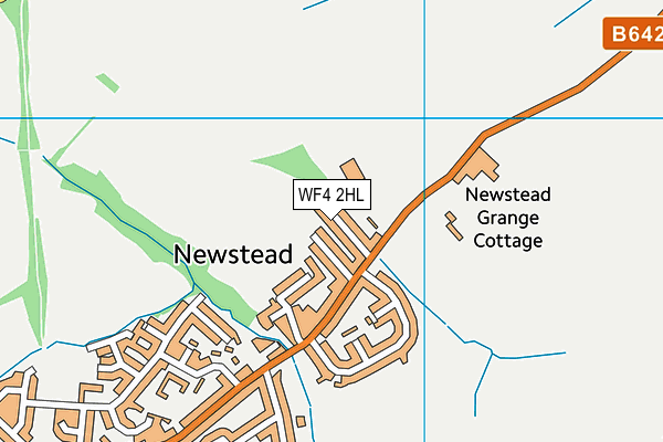 WF4 2HL map - OS VectorMap District (Ordnance Survey)