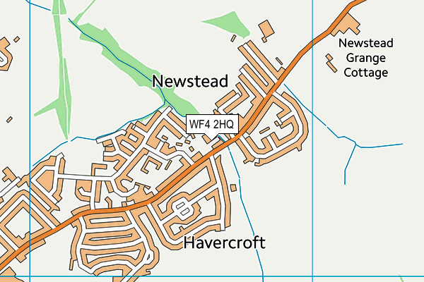 WF4 2HQ map - OS VectorMap District (Ordnance Survey)