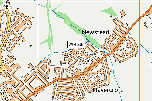 WF4 2JB map - OS VectorMap District (Ordnance Survey)