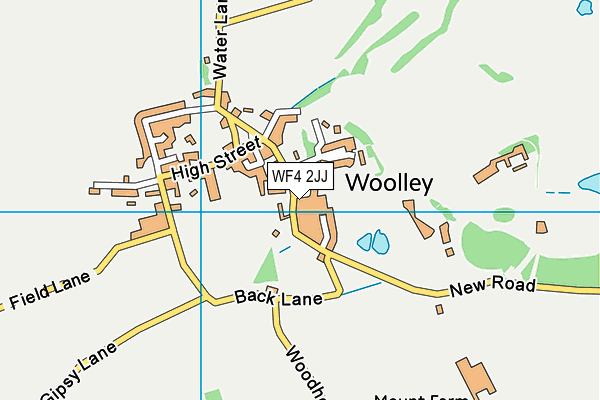 Woolley Park Golf Club map (WF4 2JJ) - OS VectorMap District (Ordnance Survey)