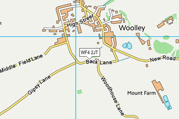 WF4 2JT map - OS VectorMap District (Ordnance Survey)