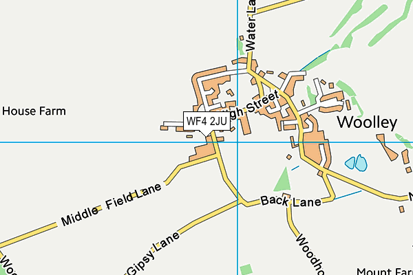 WF4 2JU map - OS VectorMap District (Ordnance Survey)