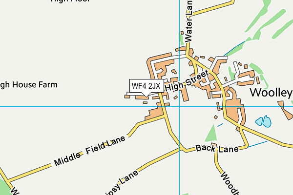 WF4 2JX map - OS VectorMap District (Ordnance Survey)