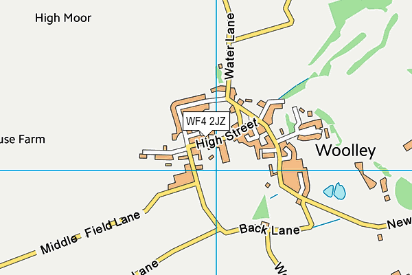 WF4 2JZ map - OS VectorMap District (Ordnance Survey)