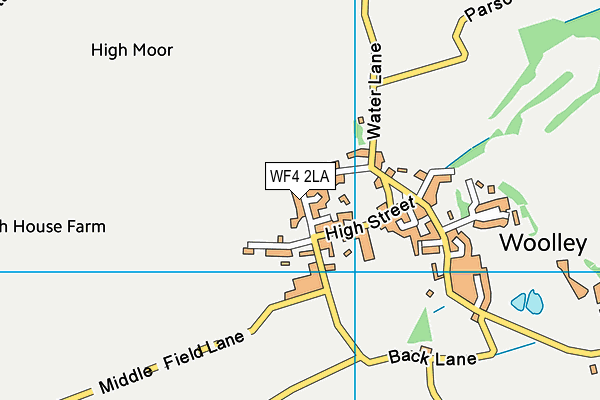 WF4 2LA map - OS VectorMap District (Ordnance Survey)