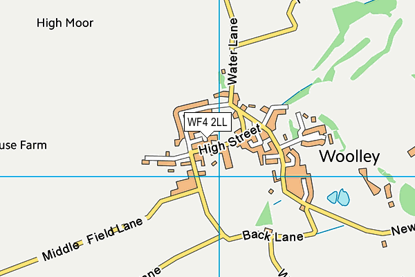 WF4 2LL map - OS VectorMap District (Ordnance Survey)