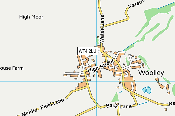 WF4 2LU map - OS VectorMap District (Ordnance Survey)