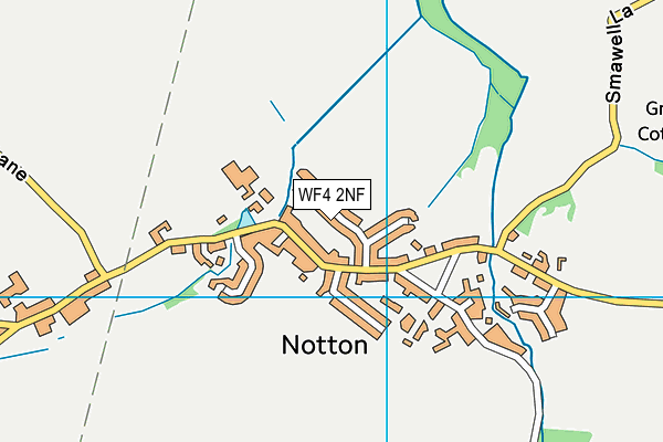WF4 2NF map - OS VectorMap District (Ordnance Survey)