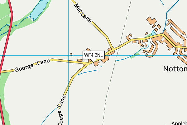 WF4 2NL map - OS VectorMap District (Ordnance Survey)