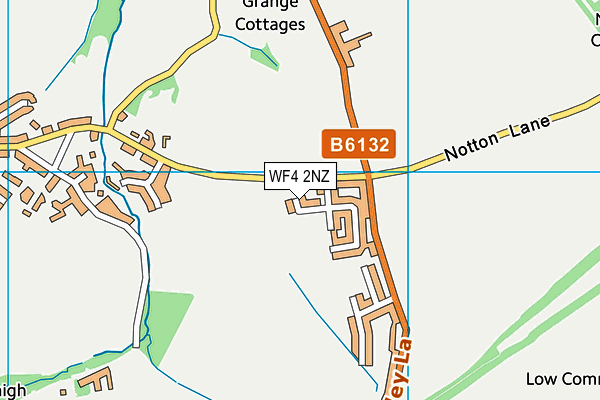 WF4 2NZ map - OS VectorMap District (Ordnance Survey)