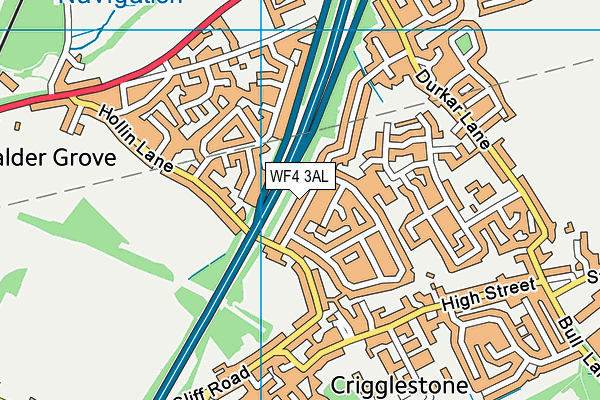 WF4 3AL map - OS VectorMap District (Ordnance Survey)