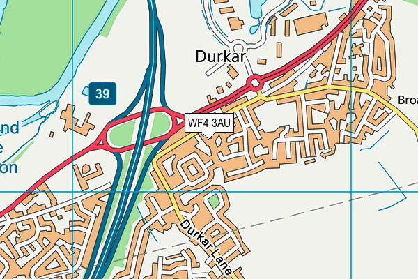 WF4 3AU map - OS VectorMap District (Ordnance Survey)