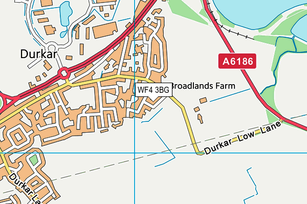 WF4 3BG map - OS VectorMap District (Ordnance Survey)