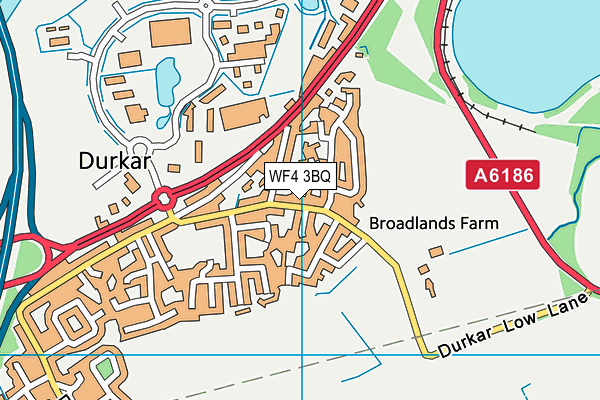 WF4 3BQ map - OS VectorMap District (Ordnance Survey)