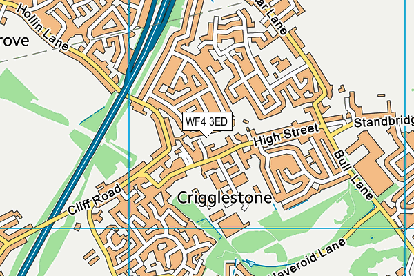 WF4 3ED map - OS VectorMap District (Ordnance Survey)