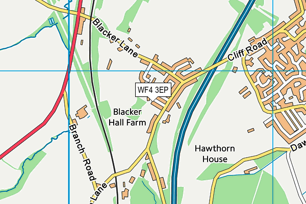 WF4 3EP map - OS VectorMap District (Ordnance Survey)