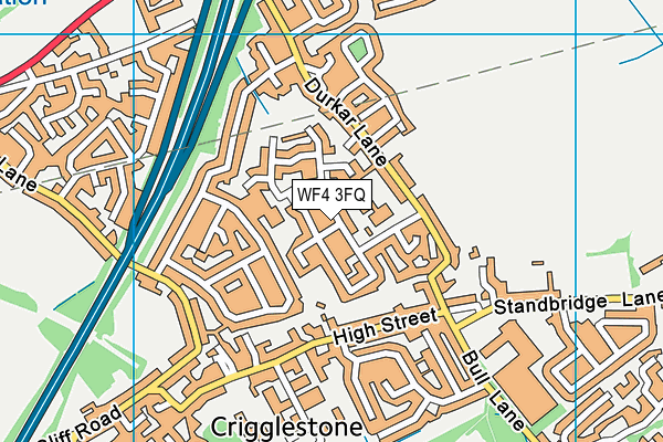 WF4 3FQ map - OS VectorMap District (Ordnance Survey)