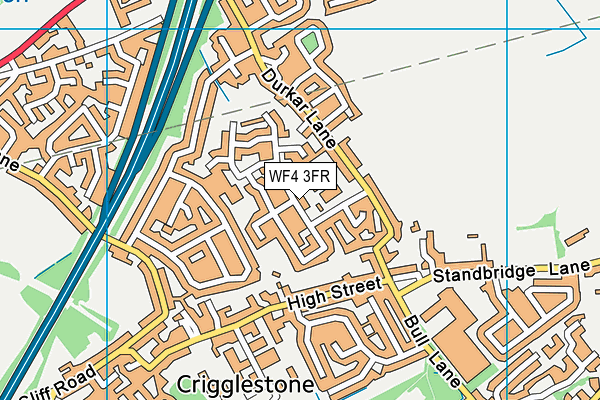 WF4 3FR map - OS VectorMap District (Ordnance Survey)