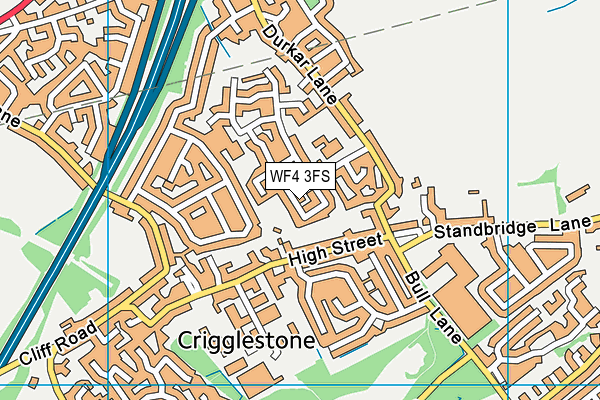 WF4 3FS map - OS VectorMap District (Ordnance Survey)