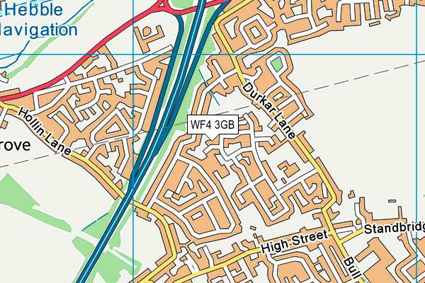 WF4 3GB map - OS VectorMap District (Ordnance Survey)