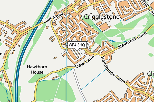 WF4 3HQ map - OS VectorMap District (Ordnance Survey)