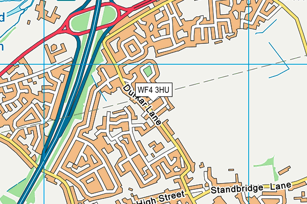 WF4 3HU map - OS VectorMap District (Ordnance Survey)
