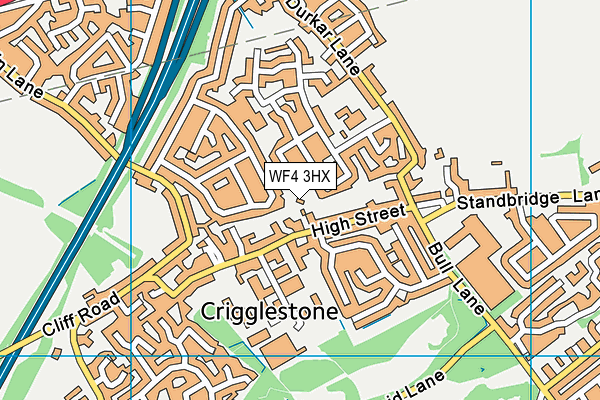 WF4 3HX map - OS VectorMap District (Ordnance Survey)