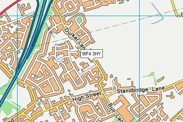 Crigglestone St James CofE Primary Academy map (WF4 3HY) - OS VectorMap District (Ordnance Survey)