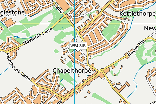 WF4 3JB map - OS VectorMap District (Ordnance Survey)