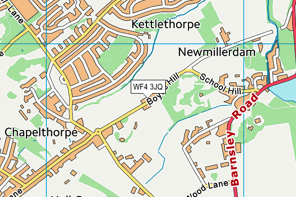 WF4 3JQ map - OS VectorMap District (Ordnance Survey)