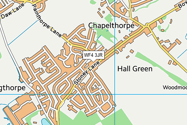 WF4 3JR map - OS VectorMap District (Ordnance Survey)