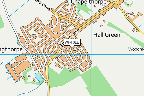 WF4 3LE map - OS VectorMap District (Ordnance Survey)