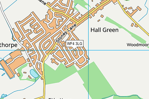 WF4 3LG map - OS VectorMap District (Ordnance Survey)