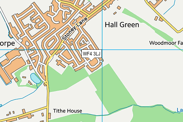 WF4 3LJ map - OS VectorMap District (Ordnance Survey)