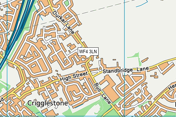 WF4 3LN map - OS VectorMap District (Ordnance Survey)