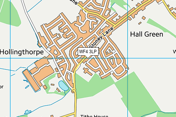 WF4 3LP map - OS VectorMap District (Ordnance Survey)