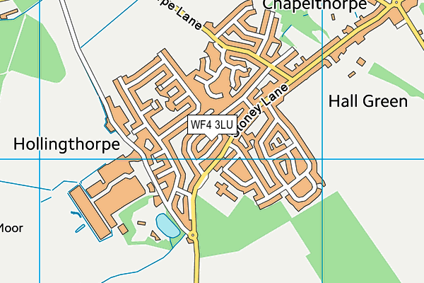 WF4 3LU map - OS VectorMap District (Ordnance Survey)