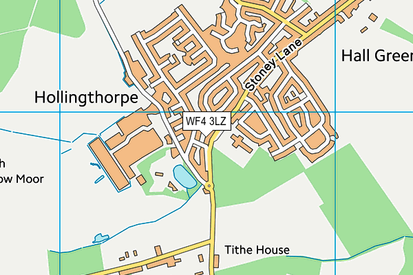 Crigglestone Dane Royd Junior and Infant School map (WF4 3LZ) - OS VectorMap District (Ordnance Survey)