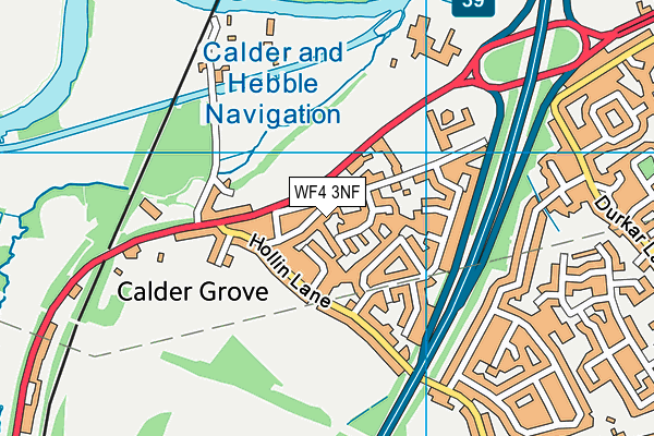 WF4 3NF map - OS VectorMap District (Ordnance Survey)