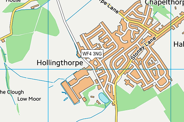 WF4 3NG map - OS VectorMap District (Ordnance Survey)