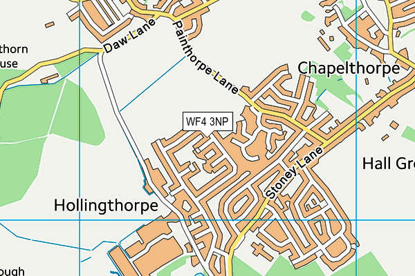 WF4 3NP map - OS VectorMap District (Ordnance Survey)