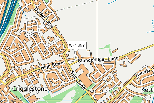 WF4 3NY map - OS VectorMap District (Ordnance Survey)