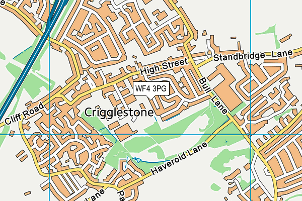 WF4 3PG map - OS VectorMap District (Ordnance Survey)