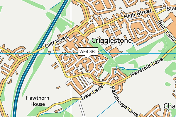 WF4 3PJ map - OS VectorMap District (Ordnance Survey)