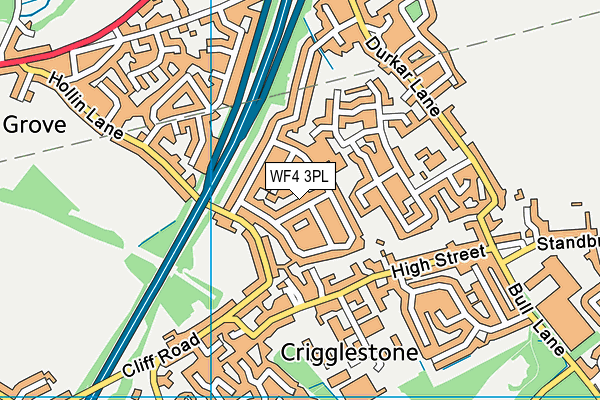 WF4 3PL map - OS VectorMap District (Ordnance Survey)